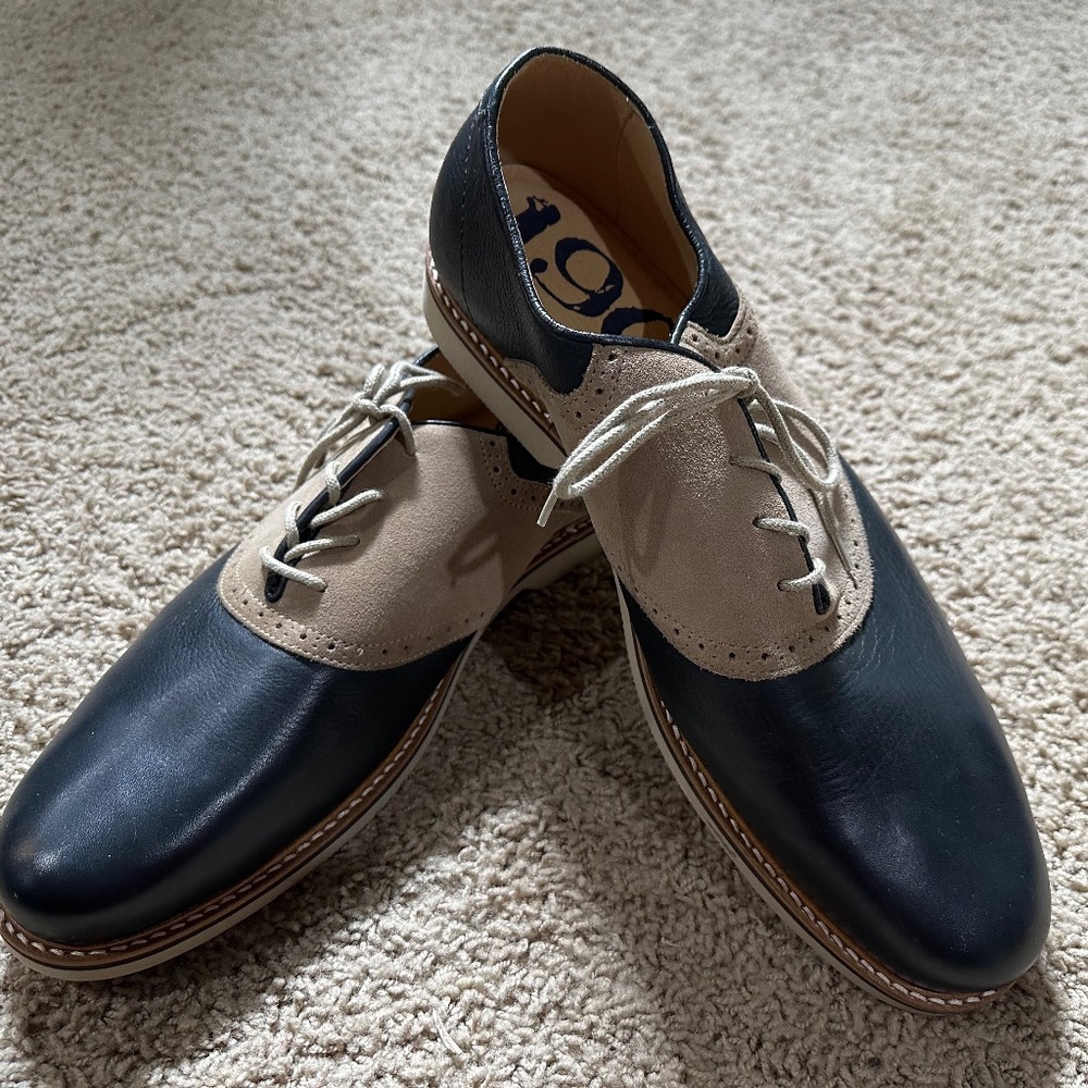 New Men's 1901 Leather & Suede SADDLE SHOES Size 13